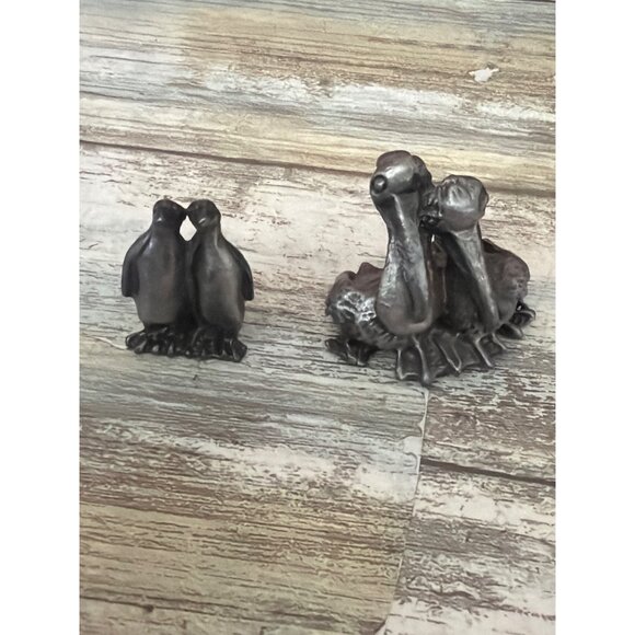 Hudson Pewter Noah’s Ark Set 1981 Wood Ark w/Noah and 11 Pairs of Pewter Animals - Picture 4 of 17